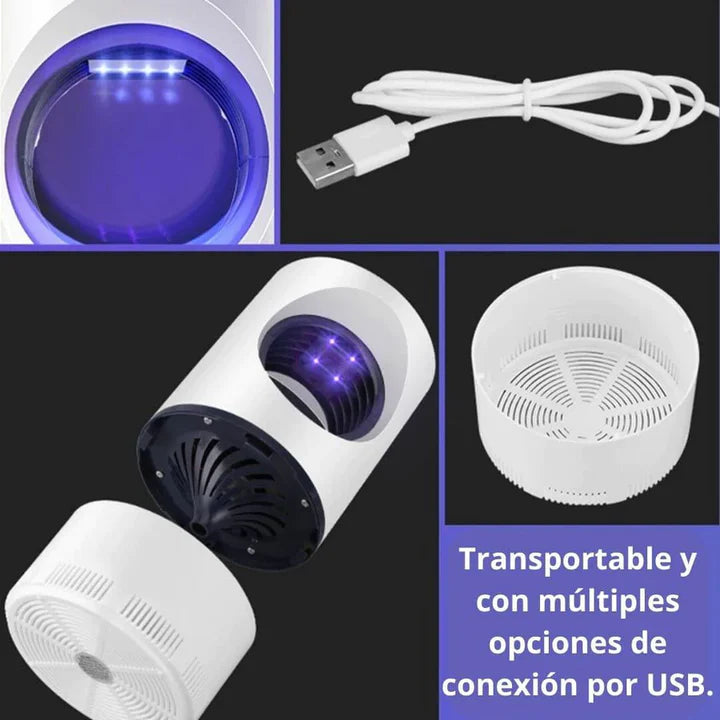 Lampara antimosquitos UV detalle